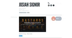 Desktop Screenshot of josiahsignor.com