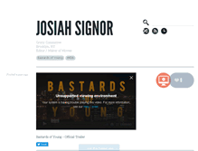 Tablet Screenshot of josiahsignor.com